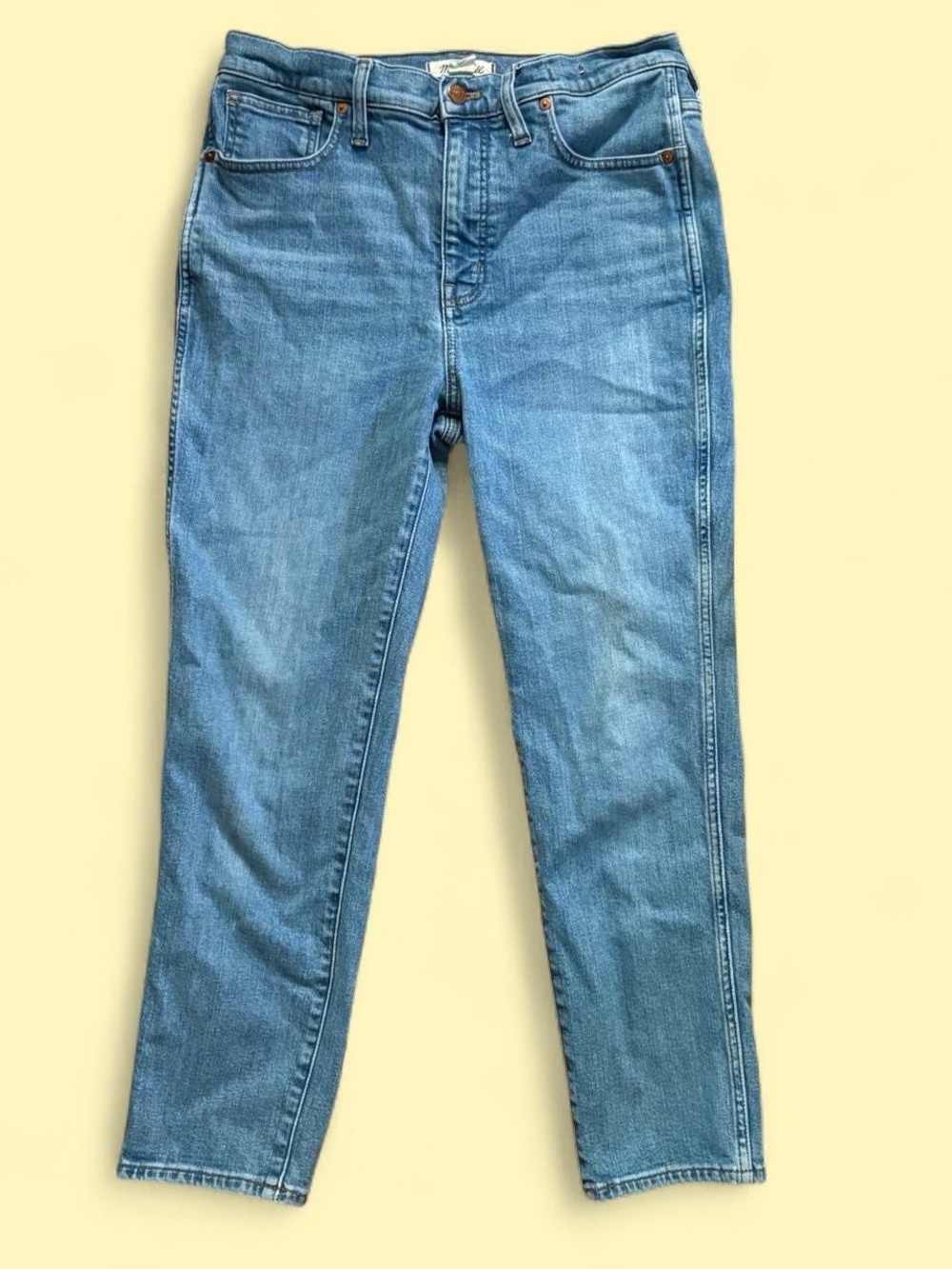 Madewell Stovepipe Jeans in Light Blue Wash - size 30